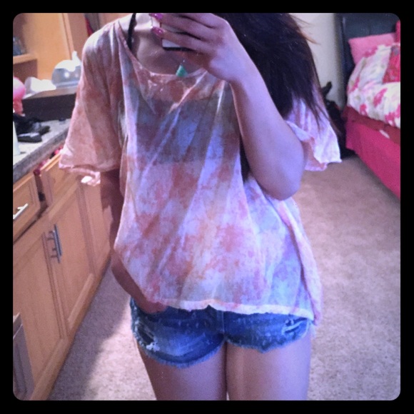 RVCA Open back sheer top - Picture 1 of 4